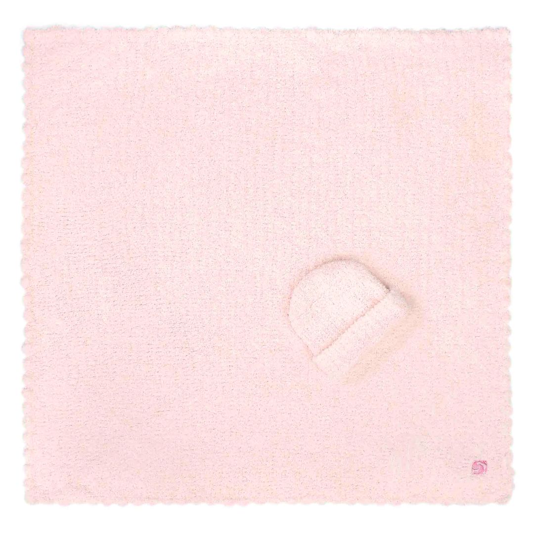 Kashwére Solid Baby Blanket with Cap