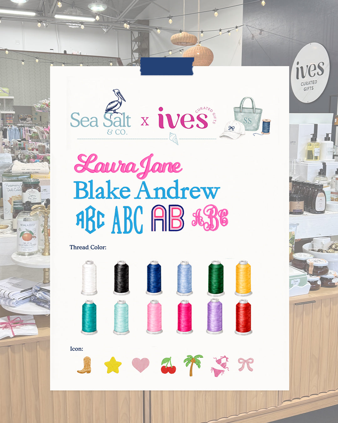 monogram pop-up event