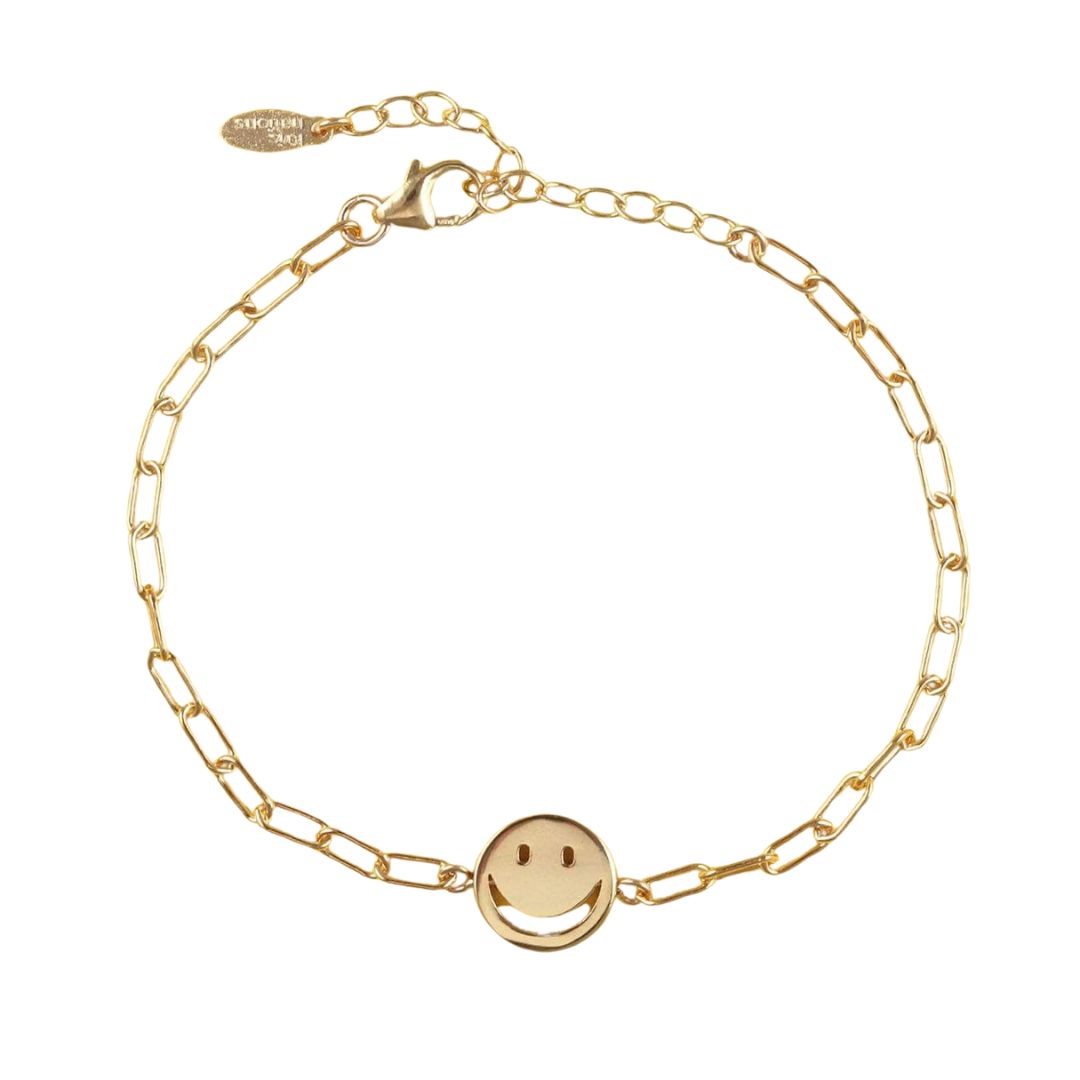 Kris Nations Happy Face Chain Bracelet