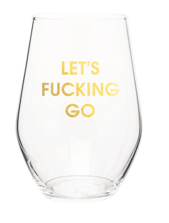 Chez Gagne Stemless Wine Glass