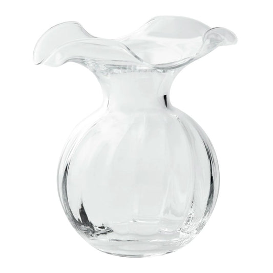 Vietri Hibiscus Glass Small Fluted Vase
