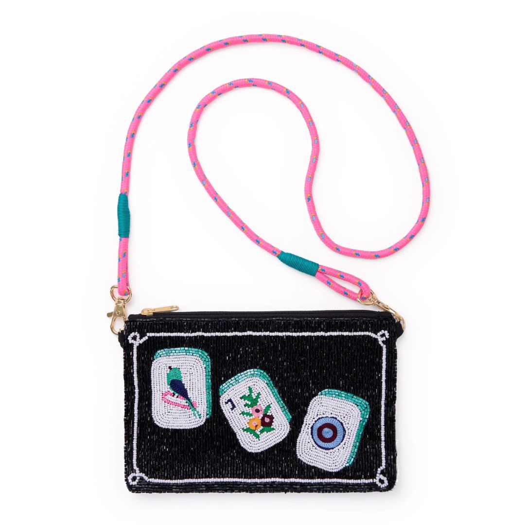 Ink & Alloy Leila Bead Clutch
