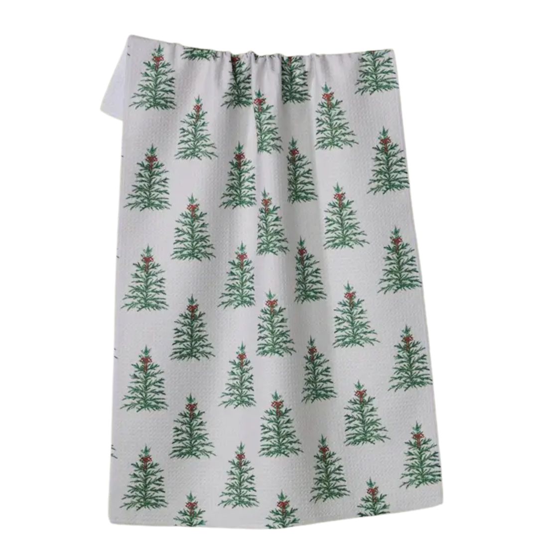 Geometry Holiday Tea Towel