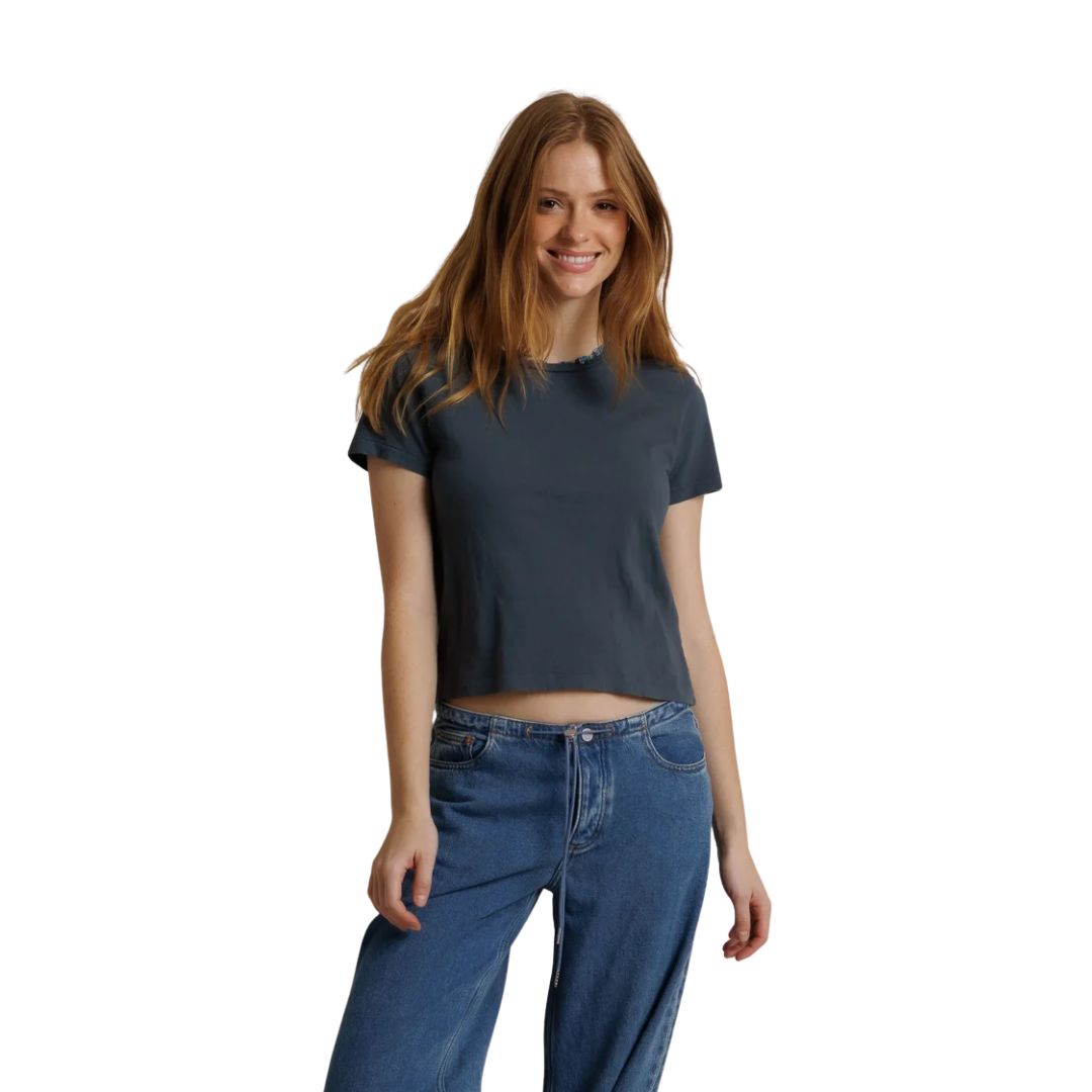 Harley Cotton Boxy Crew Tee