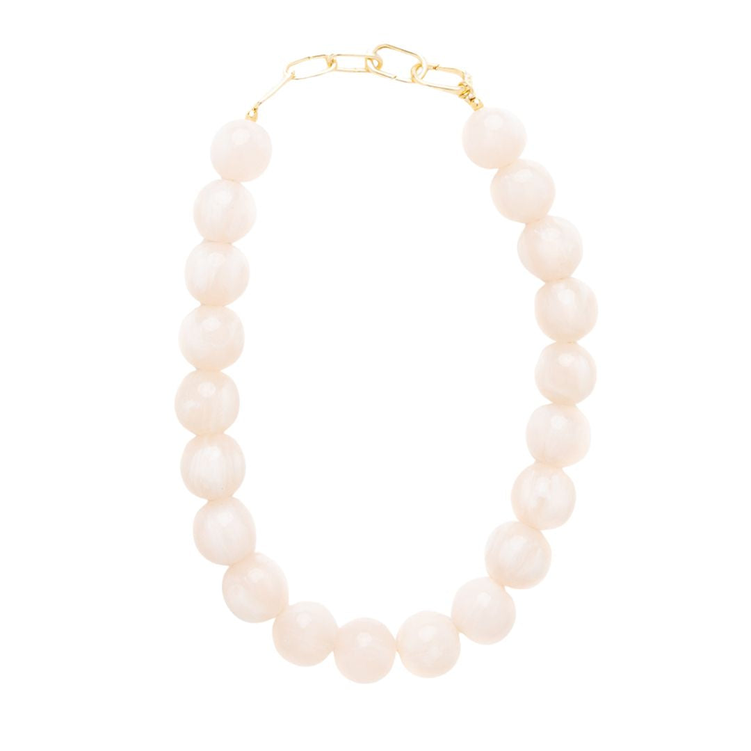 Ink & Alloy Iris Resin Bead Necklace