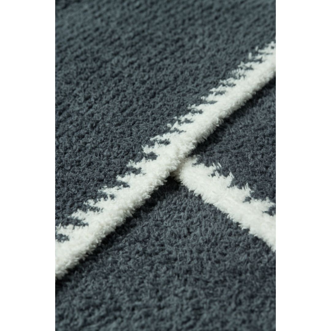 Barefoot Dreams CozyChic® Rib Blanket Stitch Throw