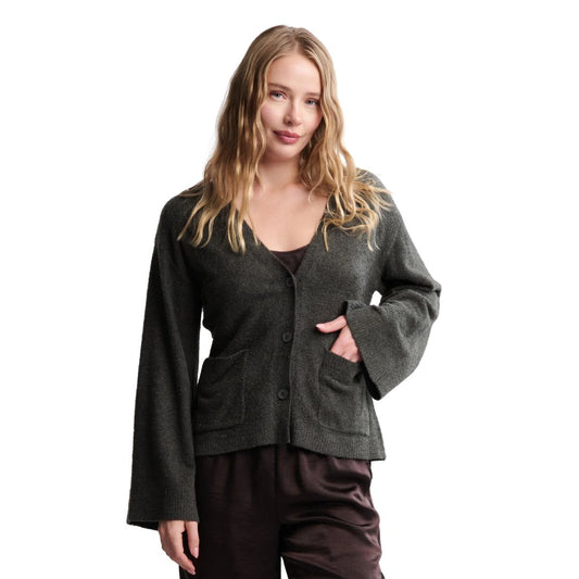 Barefoot Dreams CozyChic Lite® Wide Sleeve Button Front Cardigan