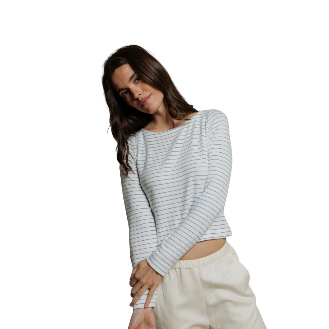 Ainsley Long Sleeve Boat Neck Top