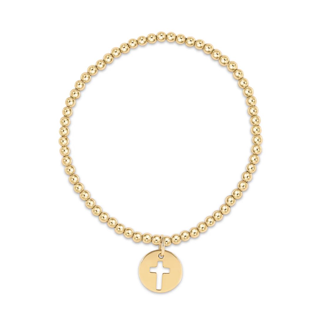 E Newton Classic Gold w/ Disc Bracelet