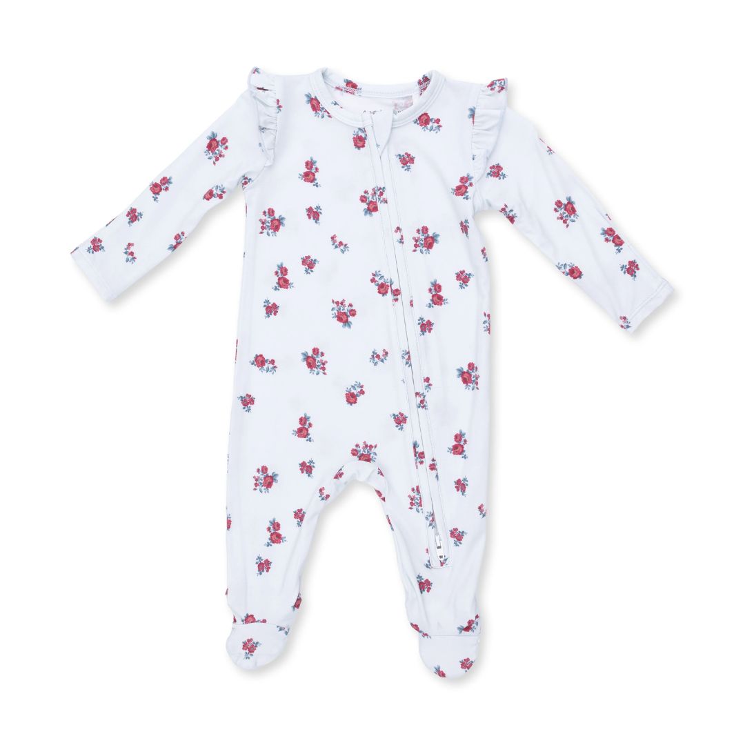 Angel Dear 2 Way Ruffle Sleeve Zipper Footie