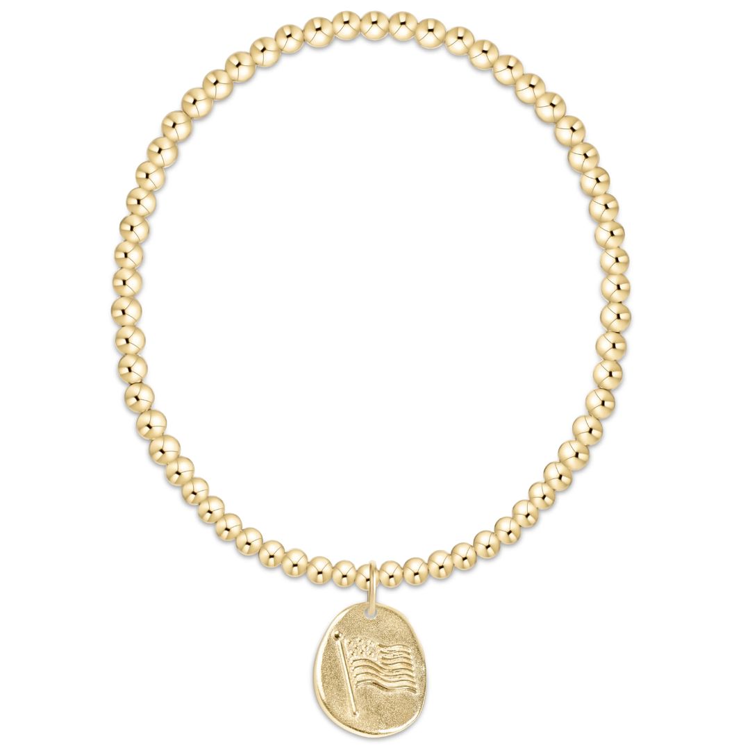 E Newton Clasic Inspire America Disc Bracelet