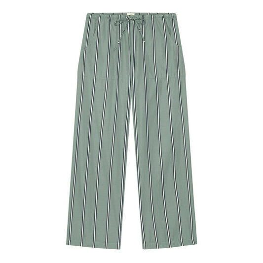 Donni Sage Stripe Pop Drawstring Pant