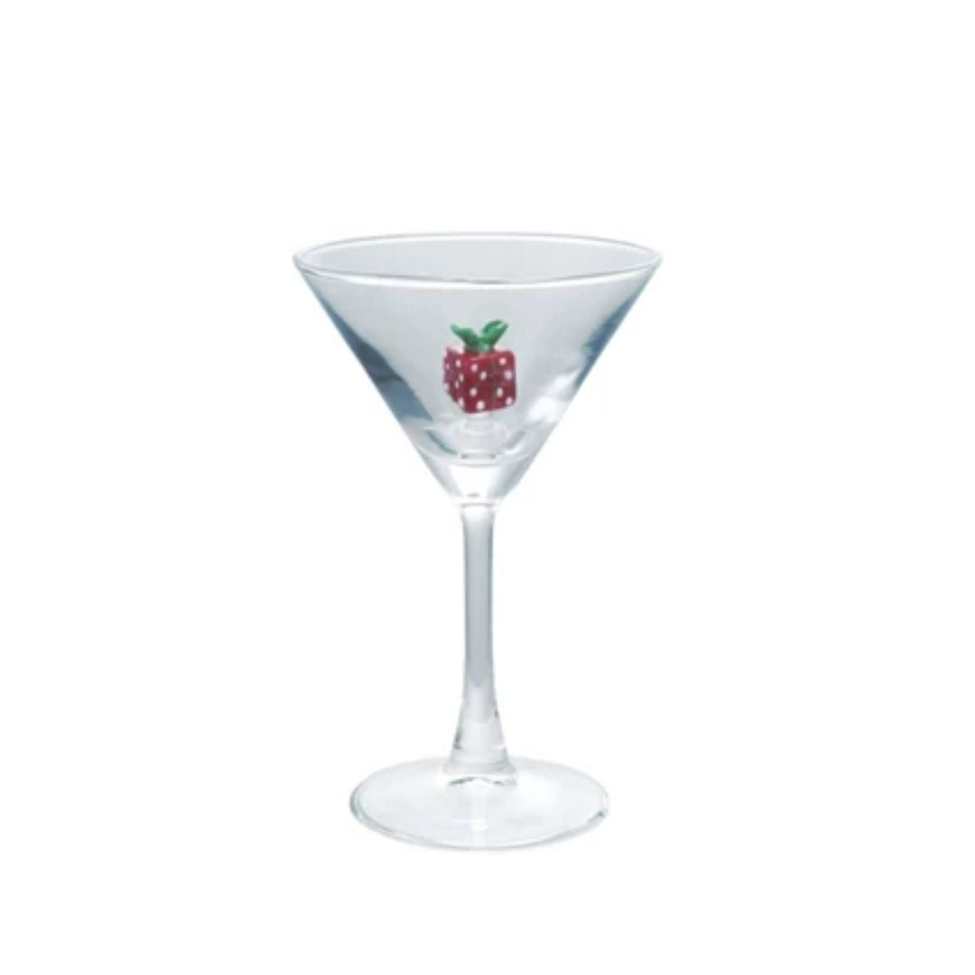 Holiday Martini Glass w/ Figure