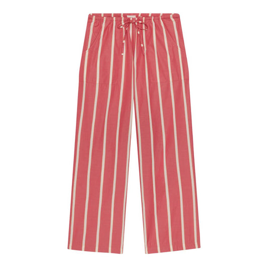 Donni Raspberry Stripe Pop Drawstring Pant