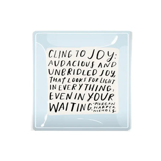 Decoupage Glass Tray 6"x6"
