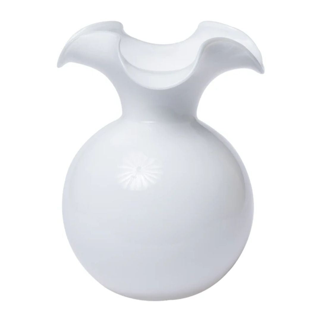 Vietri Large Hibiscus Fluted Vase