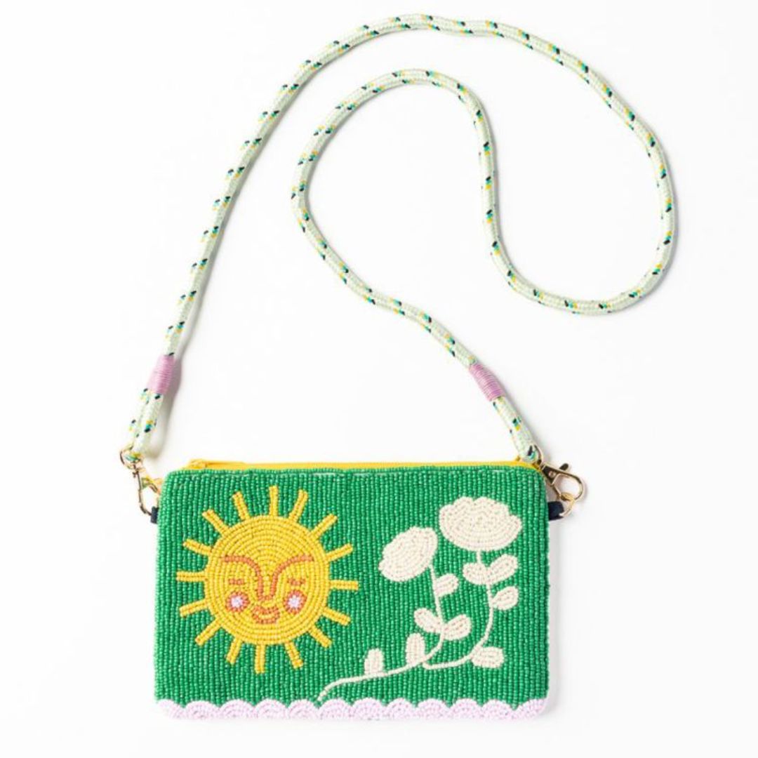 Ink & Alloy Leila Bead Clutch