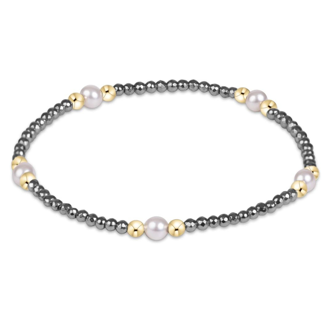 E Newton Purpose Pearl 4MM Bracelet