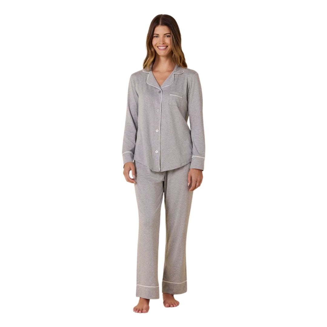 Cat’s PJs Pima Knit Long-Sleeved Pajama