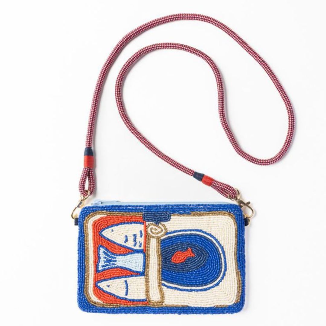 Ink & Alloy Leila Bead Clutch