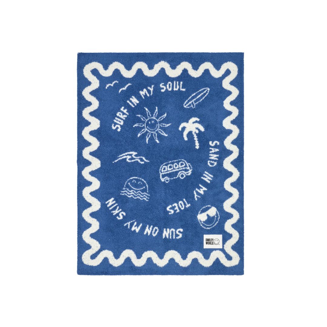 Barefoot Dreams SmileyWorld Stroller Blanket