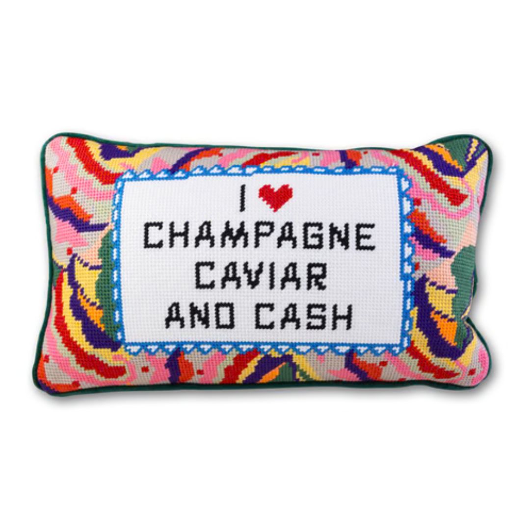 Furbish Needlepoint Pillow