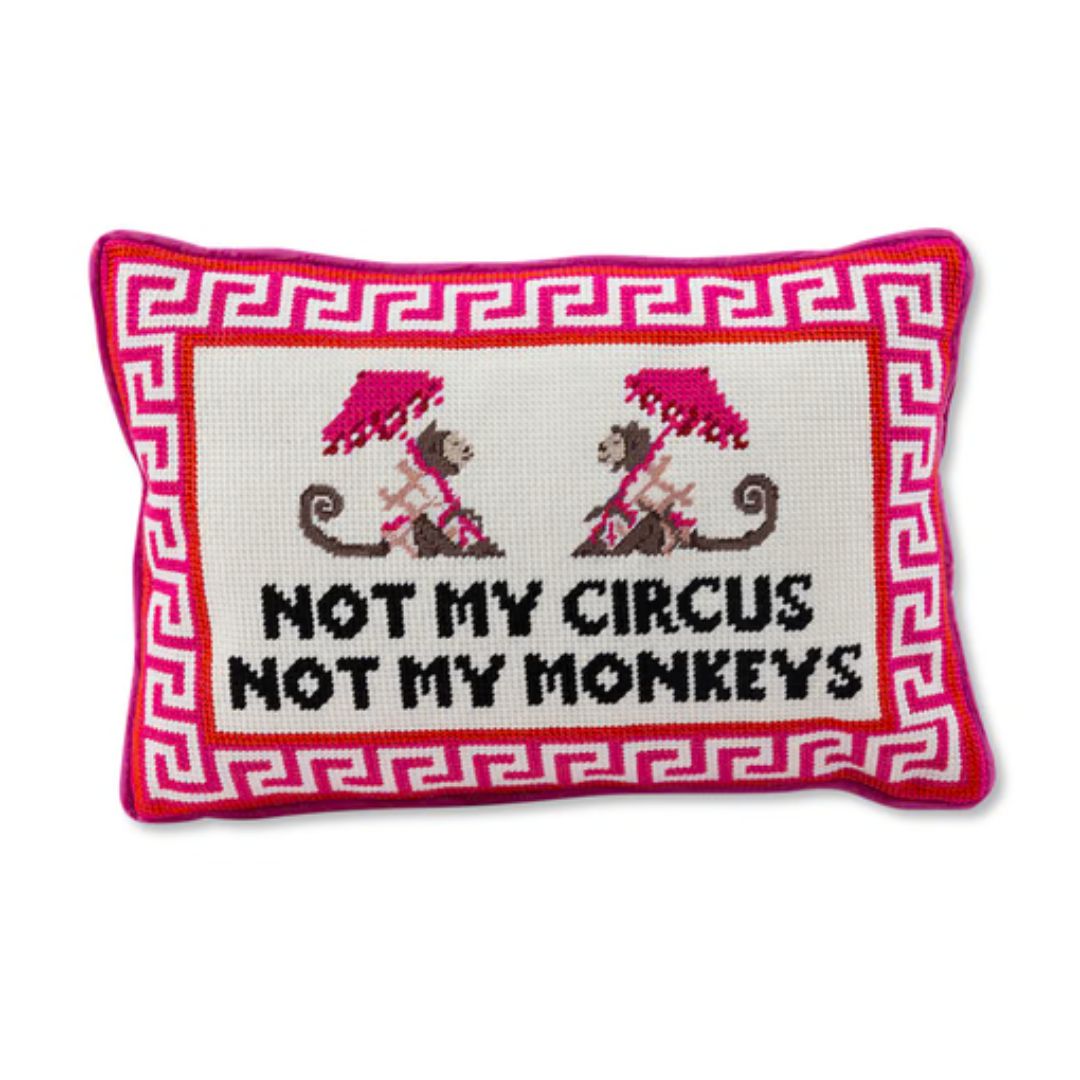 Furbish Needlepoint Pillow