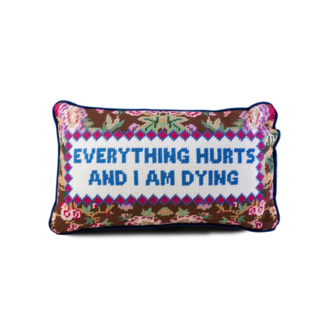 Furbish Needlepoint Pillow