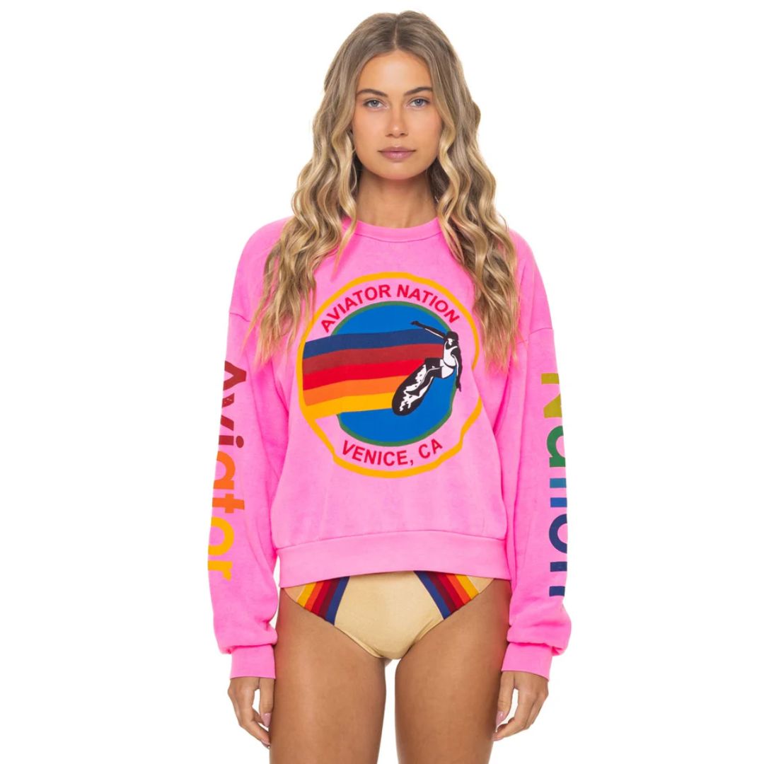 Aviator Nation Relaxed Crew Sweatshirt