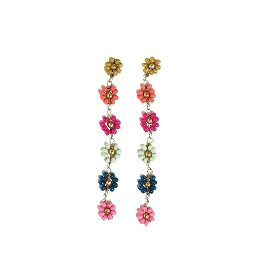 Amanda Flower Dangle Earrings
