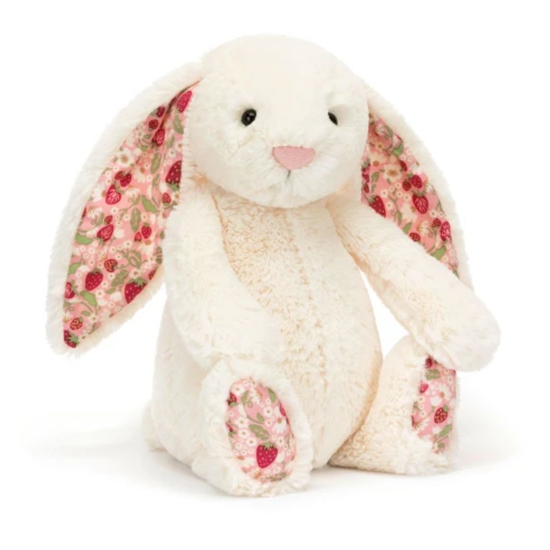 Jellycat Little Blossom Cream ‘Berry’ Bunny