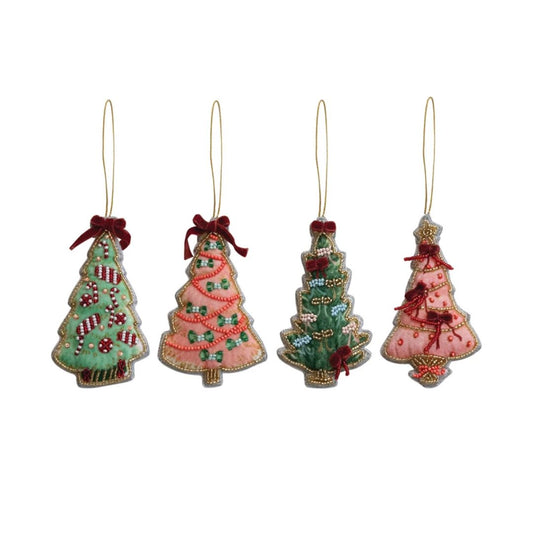 Holiday Beaded Tree Ornament