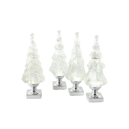 Lighted Swirl Tree on Base