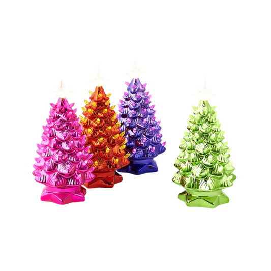 Metallic Tree w/LED Lights