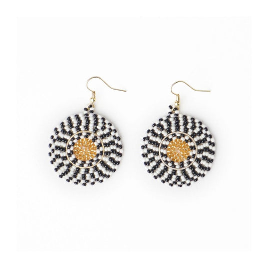 Ink & Alloy Ilene Round Earrings