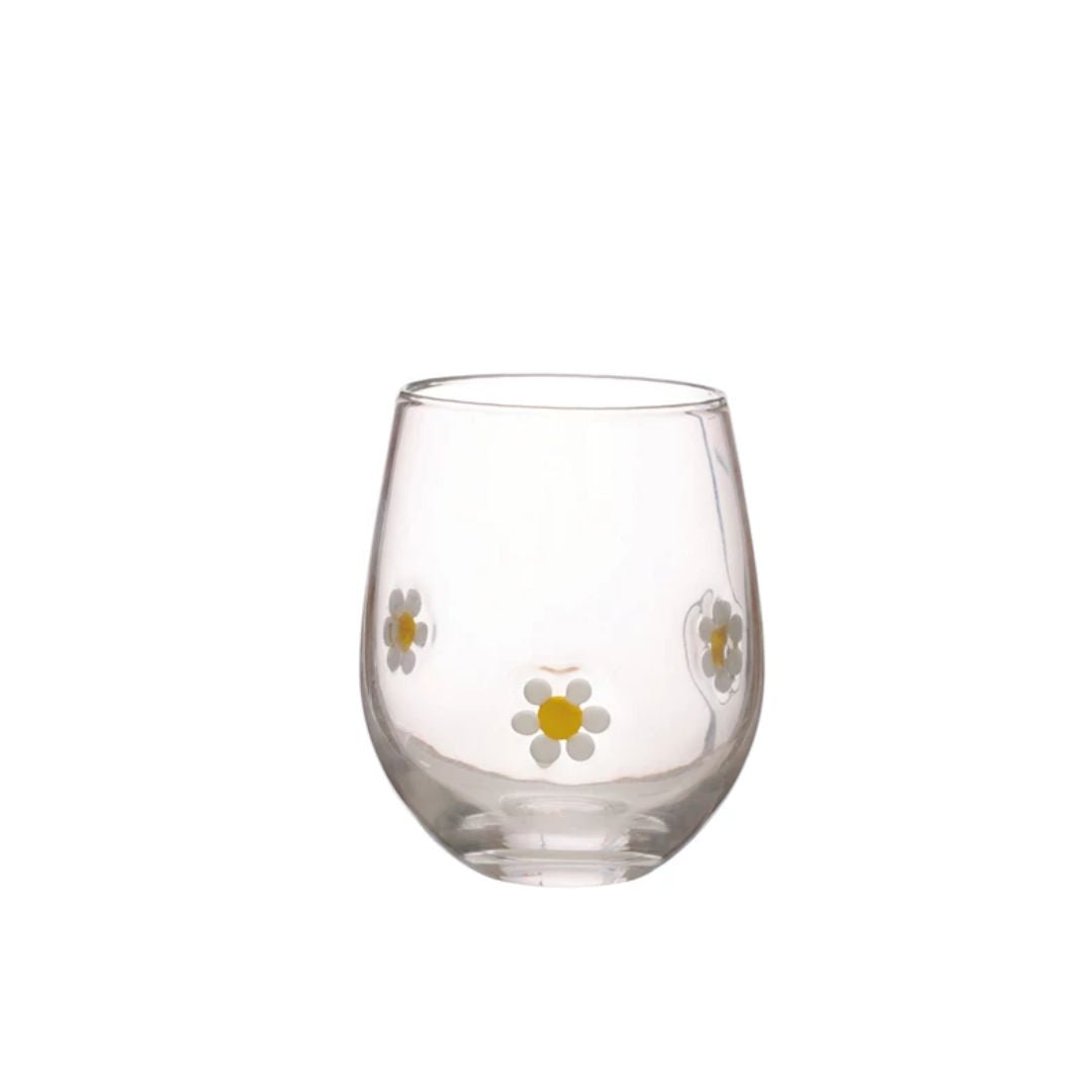 Daisy Drinking Glass