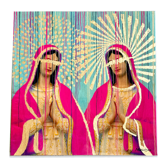 Gloss Coated Wood Art 18 x 18