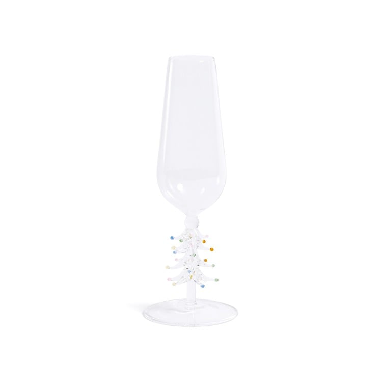 Treetop Cheers Champagne Flute-Clear