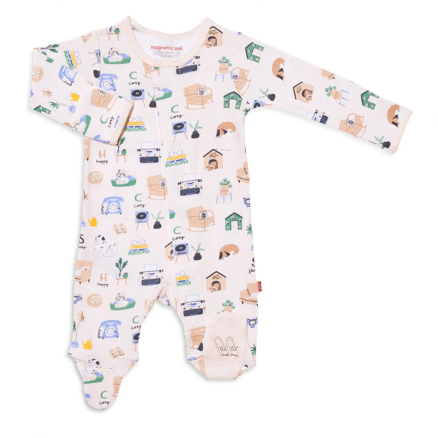 Magnetic Me Organic Cotton Footie