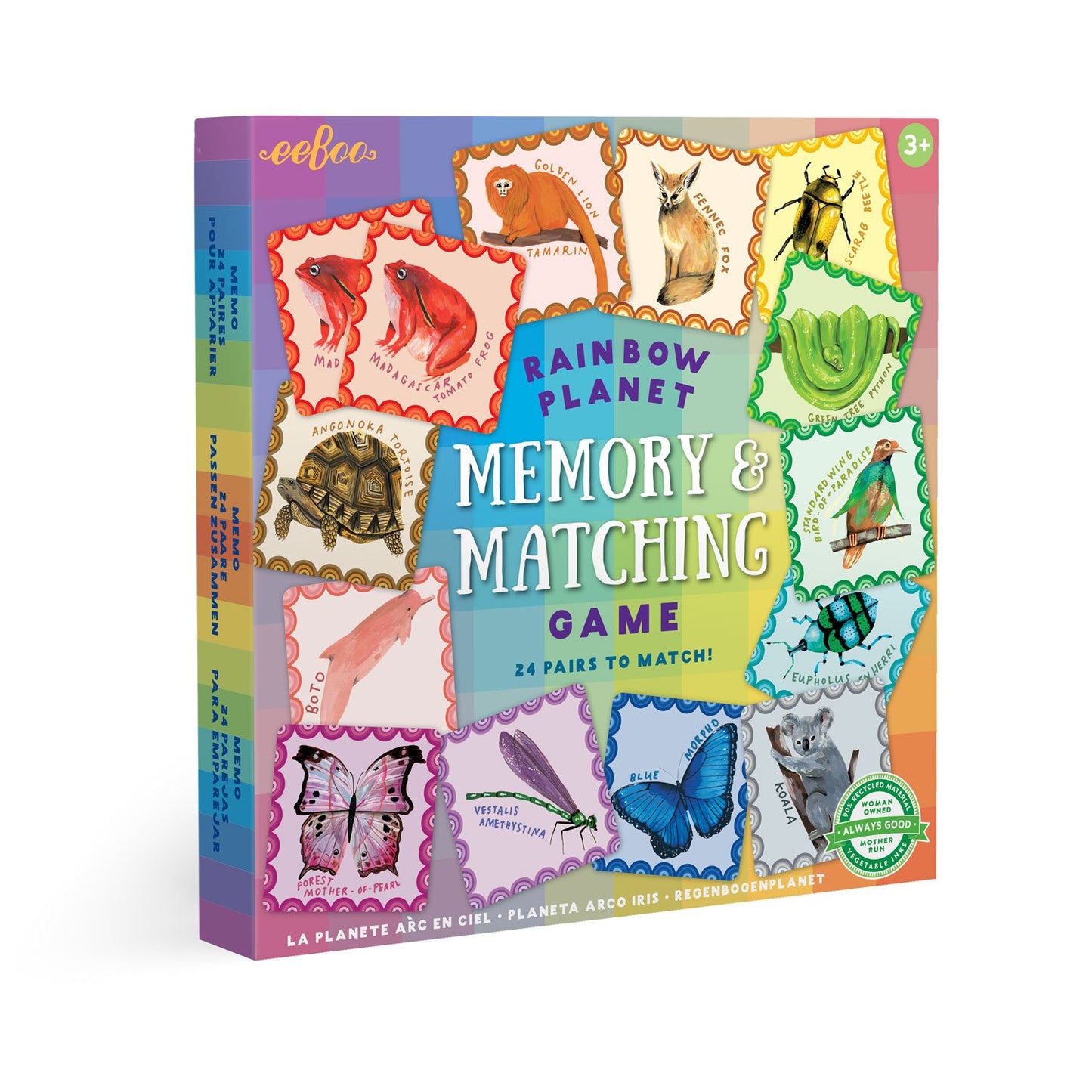 Eeboo Rainbow Planet Memory and Matching Game