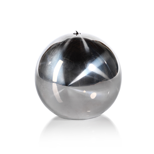 Titanium Silver Ball Candle