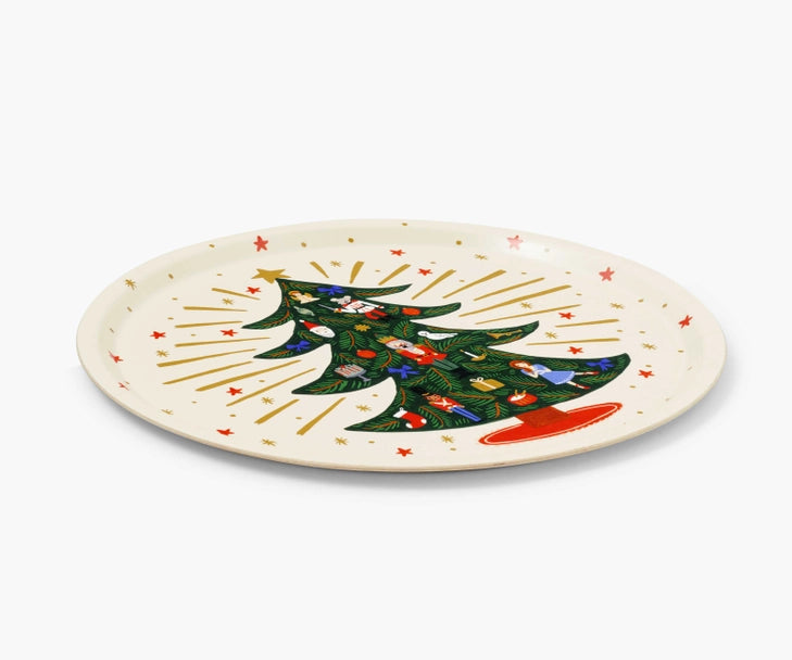 Rifle Paper Round Holiday Serving Tray