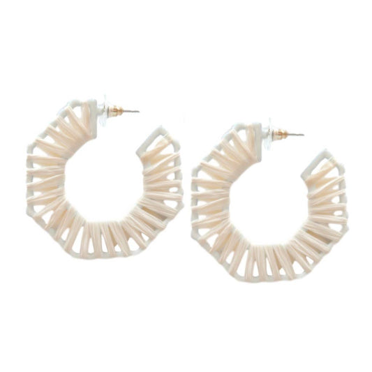 Calypso Raffia Hoops