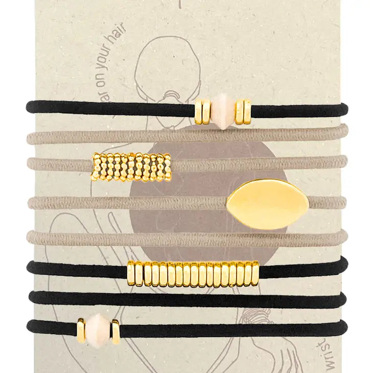 By Lilla Shadow Hair Tie Stacks