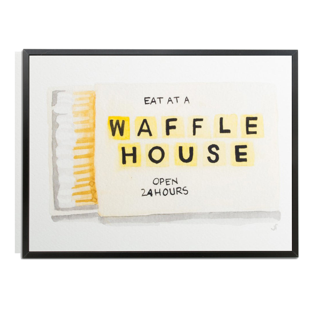 Furbish Waffle House Watercolor Print